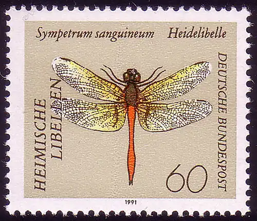 1547 Libellen Heidelibelle 60 Pf  **