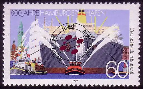 1419 Hamburger Hafen O gestempelt