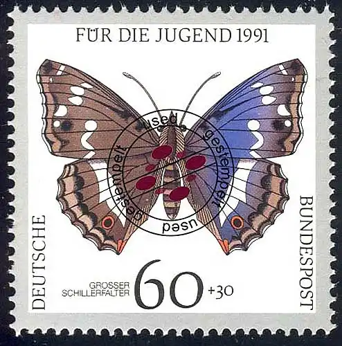1514 Jugend Schmetterlinge 60+30 Pf O