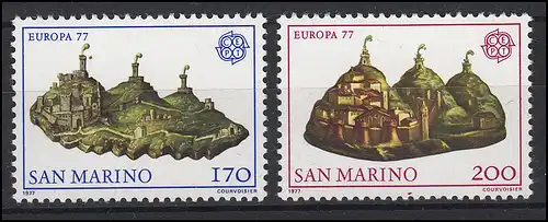 Saint-Marin: EUROPE / CEPT Paysages 1977, phrase **