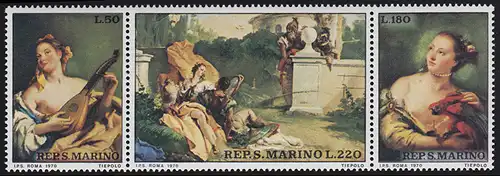 San Marino: Gemälde & Paintings Tiepolo 1970, Zusammendruck **