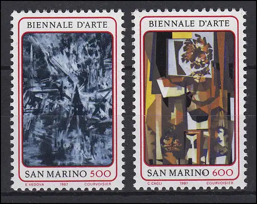 Saint-Marin: peinture d'abeille d 'art Paintings 1987, 2 valeurs, ensemble **