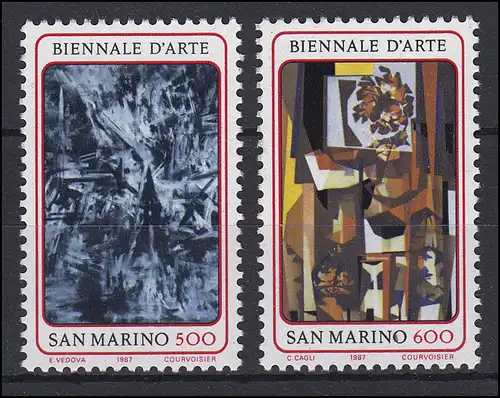 San Marino: Kunstbiennale Gemälde Paintings 1987, 2 Werte, Satz **