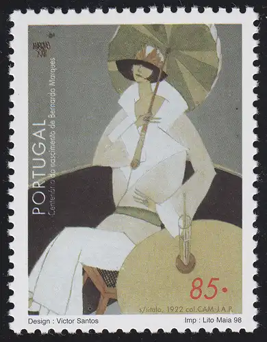 Portugal: Gemälde & Paintings Bernardo Marques, Marke **