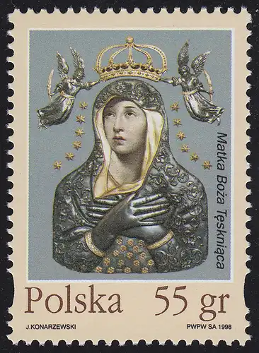 Pologne: Matka Boza Maria-Feinden Spenspunden & Painting Desire 1998, Marke **