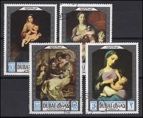 Dubai: Paintings Muttertag Arab Mothers Day 1969, gestempelter Satz