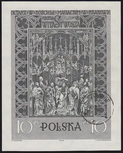Polen: Krakauer Marienkirche & Hochaltar von Veit Stoß 1960, Block O