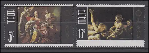 Malte: EUROPE / CEPT Peintures & Paintings 1975, phrase **
