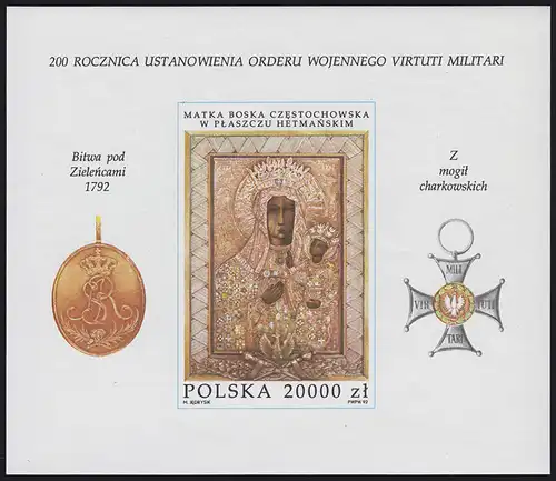 Polen: 200. Jahrestag des Militärordens & Ikone 1972, Block **