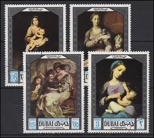 Dubaï: peinture Paintings Fête des Mères Arab Mothers Day 1969, phrase O
