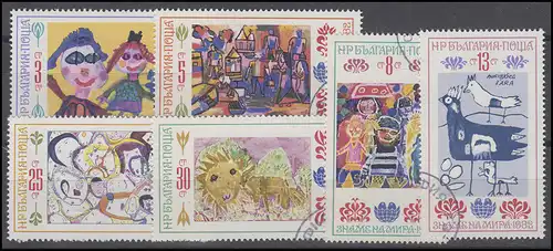 Bulgarien: Kinderzeichnungen 1982, 6 Werte, Satz O