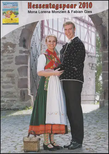 Carte de visite Hessentagpaar 2010, EF SSt Stadtallendorf Hesseltag 28.5.2010