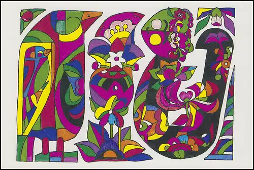 Chine: Année de la carte supplémentaire du serpent - Oiseaux & serpent, post-fraîchissement