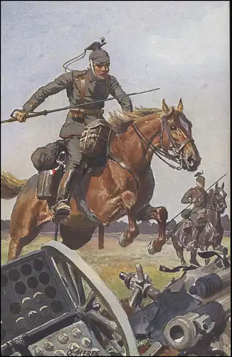 Poste de terrain Kg. Leibregt. Grand-Duchesse (3e Gr. Hess.) Nr. 117, AK Cavalerie 3.7.15