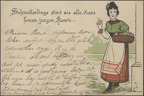 Carte visuelle: ils sont tous des papillons, ces jeunes hommes fins, courus
