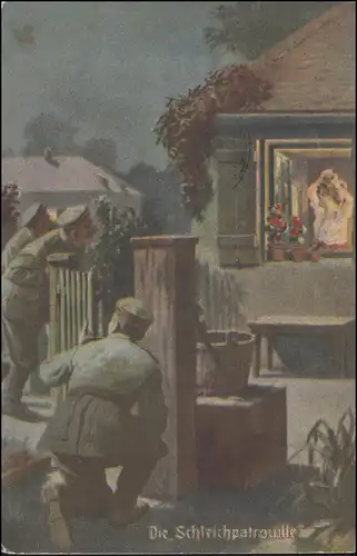 Poste de terrain Res. Inf. Reg. 207 Humour-AK Patrouille de traîne apt. Poste du champ-O 27.8.17