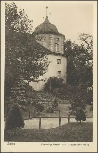 Ansichtskarte Zittau: Ehemalige Bastei, jetzt Stadtgärtnerwohnung, ungebraucht