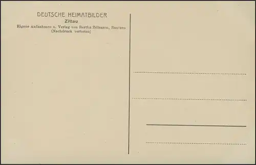 Ansichtskarte Zittau: Hof im alten Gymnasium und Johanniskirche, ungebraucht