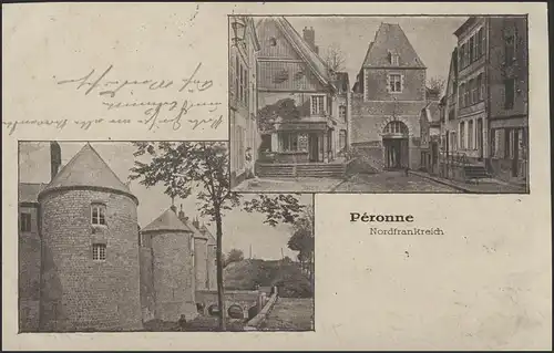 Carte de vue Poste de champ Pezonne, Masch-Gew.-Comp.1.12.16 n. Birth/Niederkrachten