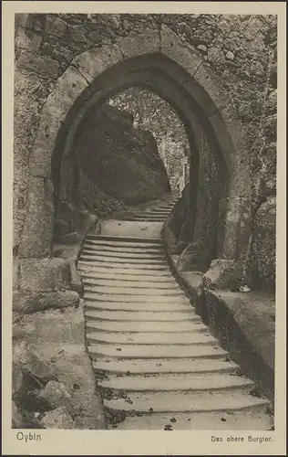 Carte de vue Oybin: la porte supérieure du château, non utilisée
