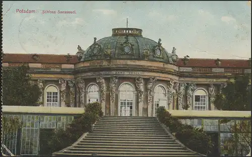 Carte de vue Potsdam: Château Sanssouci, Berlin 31.10.10 Birth/Niederkrachten