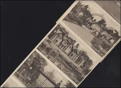 Angleterre Great Britain Souvenir Letter Card of Sandringham, 6 Pictures à Sepia