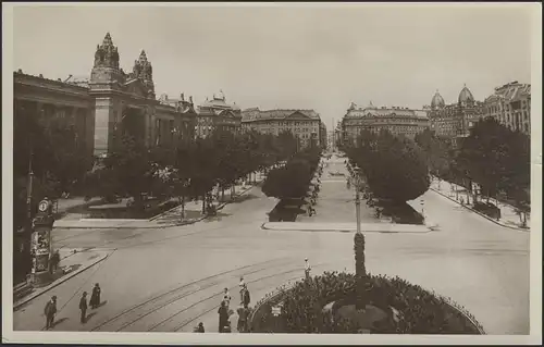 Carte de Budapest: Place de la Liberté, Budapest/Hongrie 12.4.1934