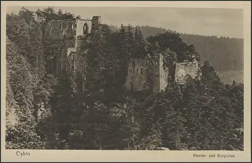 Carte de vue Oybin: ruines monastères et château, non utilisées