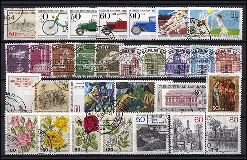 659-688 Jahrgang 1982 komplett, aber ohne die C/D-Werte, gestempelt
