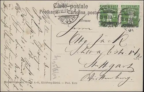 Suisse AK Accueil du Cor des Finstera sous le hugisattel, ZÜRICH 23.6.09