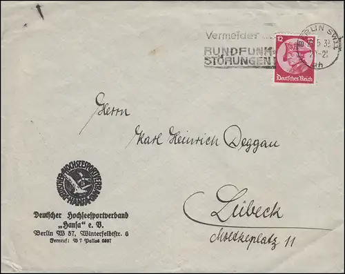 480 Friedrich der Große EF Bf Deutscher Hochseesportverband Hansa BERLIN 23.6.33