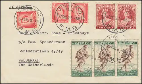 Neuseeland: 348 Jubiläum 100 Jahre Post / Postbote MiF Brief AUCKLAND 27.9.55