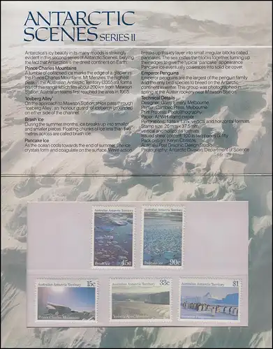  Australisches Antarktis-Territorium Antarctic Scenes Series II im Folder 1985