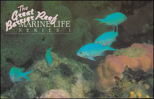 Australie Vie marine Animaux marins Série I avec 879-884 phrase 1984 dans le folder