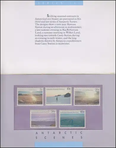  Australisches Antarktis-Territorium Antarctic Scenes Series III im Folder 1987