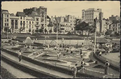 Belgien Ansichtskarte Blankenberge Le Golf - De Golf -Golfplatz, gelaufen 1952