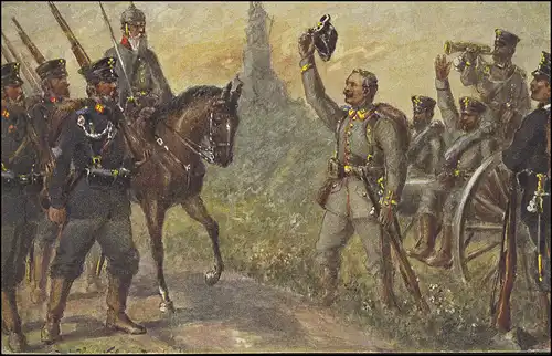 Carte postale de guerre de Henckel Deutscher Landsturm 1914, AUGBURG 7.3.15 vers Kempten