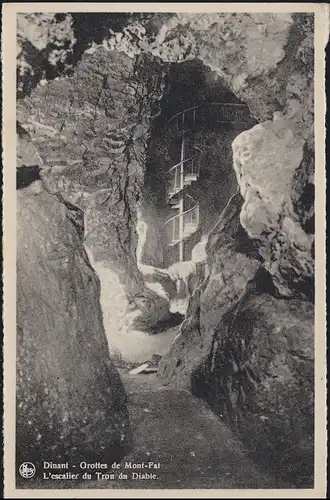 Belgien Ansichtskarte Dinant - Die Grotte, DINANT-GROTTE LA MERVEILLEUSE 26.6.50