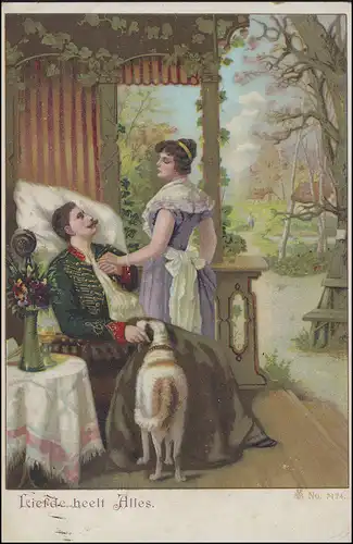 Pays-Bas AK Liefde heelt Tout / L'amour guérit tout, VENLO 24.1.1912