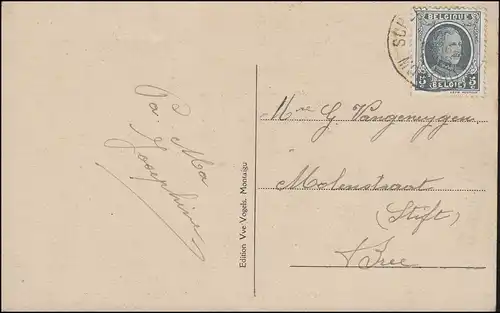 Belgique Carte de vue Montaigu / Scherpenheuvel: Calvaire / Calvaire, 18.6.1928