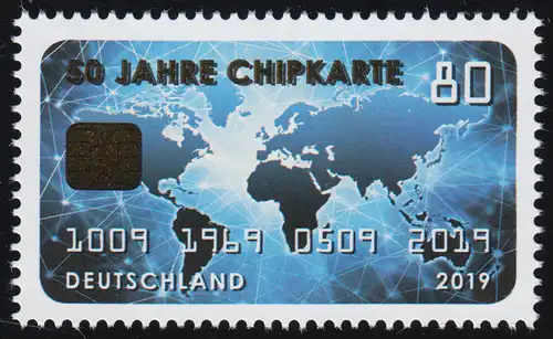 3494 Jubiläum 50 Jahre Chipkarte, ** postfrisch