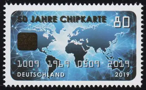 3494 Jubiläum 50 Jahre Chipkarte, ** postfrisch