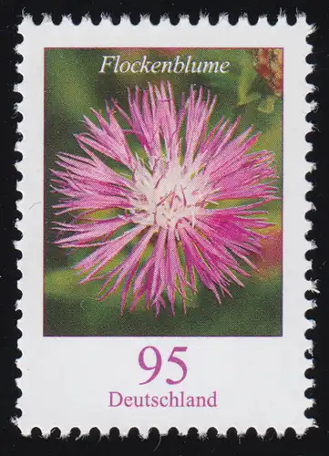 3470 Blume Flockenblume 95 Cent, nassklebend, postfrisch **