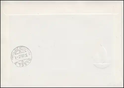 Schweiz Block 19 Internationales Rotes Kreuz auf Eil-R-Brief SSt GENF 28.8.1963 