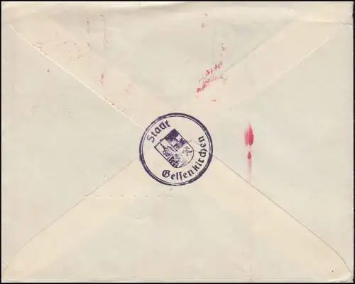 AFS Ville de Gelsenkirchen 23.8.34 Charbon et fer leur base, Hans-Sachs-Haus