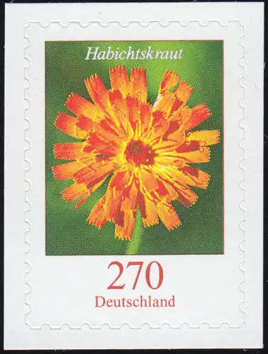 3490 Blume Habichtskraut 270 Cent, selbstklebend auf neutraler Folie, **