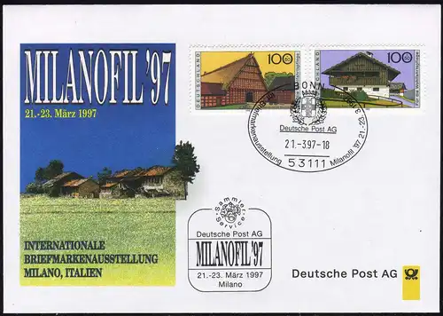 Ausstellungsbeleg Nr. 20 MILANOPHIL Mailand 1997