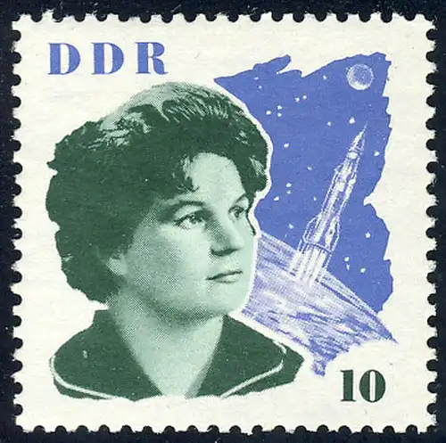 993 Soviet cosmonauten Terejkova 10 Pf **