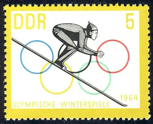 1000 Jeux olympiques d'hiver 5 Pf **