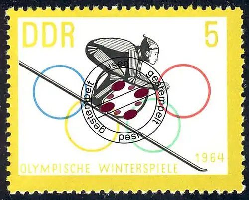 1000 Jeux d'hiver 5 Pf O Tamponné